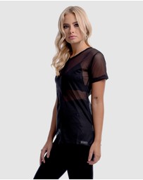 DVNT - Sheer Boyfriend-Cut Top