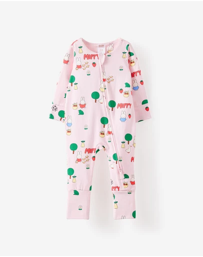 Cotton On Kids - Growie Long Sleeve Zip Romper - License