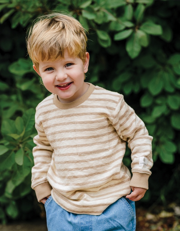 Kynd Baby - Stripe Top in Mocha Stripe