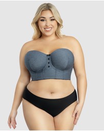 Parfait - Dolly Wired Denim Longline Bustier Bra