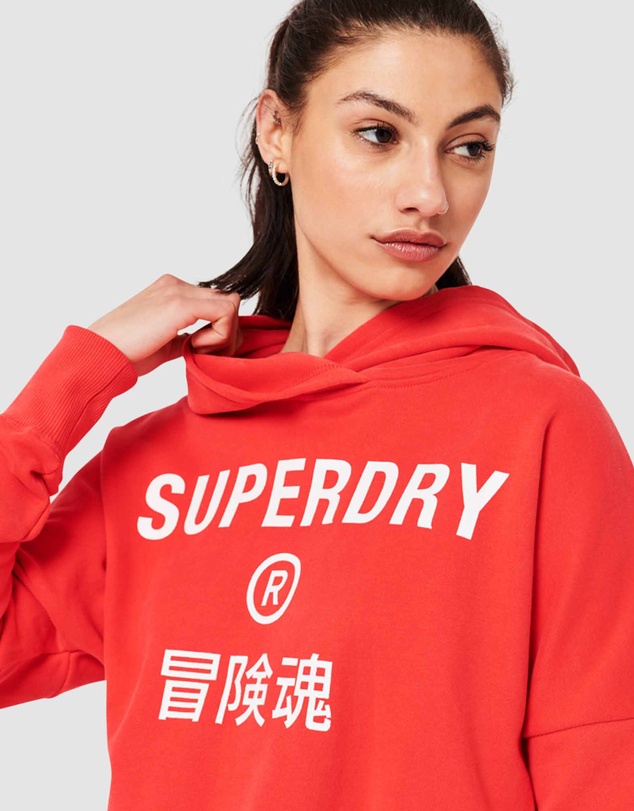 Superdry - Code Core Sport Crop Box Hoodie