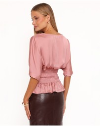 Petal & Pup - Cherish Pintuck Top - Rose