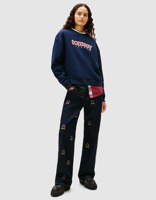 Tommy Jeans - Boxy Tommy Applique Crew Neck