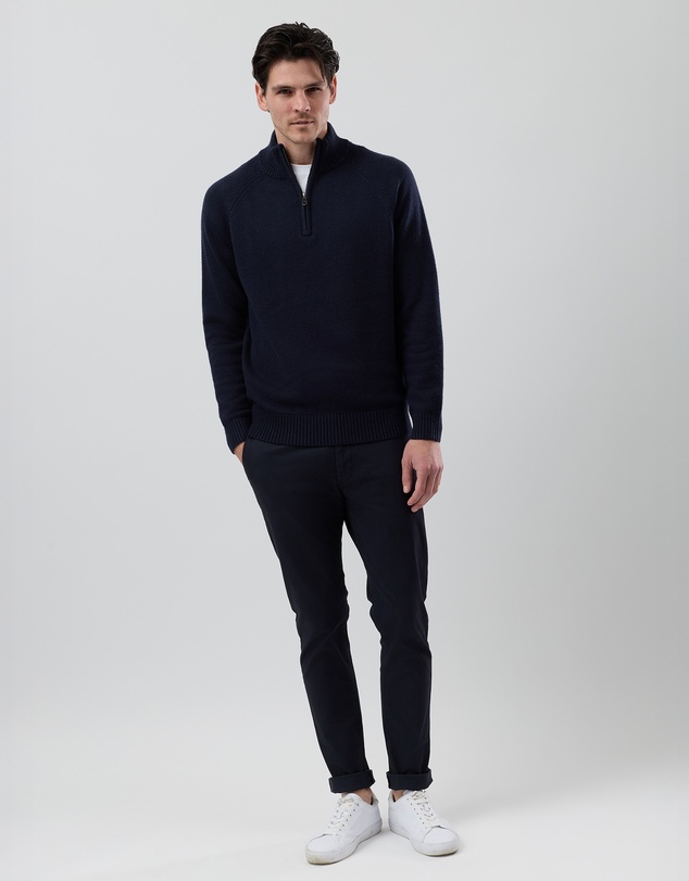 Wayver - Half Zip Wool Blend Knit