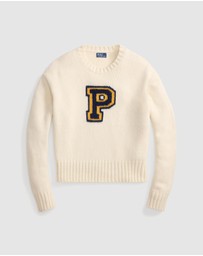 Polo Ralph Lauren - P-Logo Wool-Blend Crewneck Sweater - ICONIC EXCLUSIVE