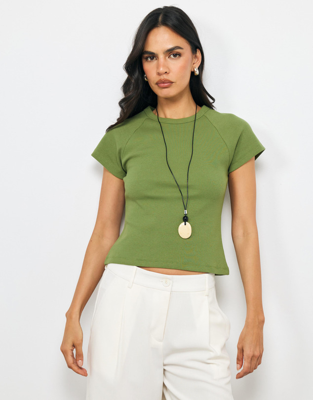 AERE - Raglan Sleeve Baby Tee