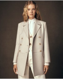 SABA - Prudence Wool Check Coat