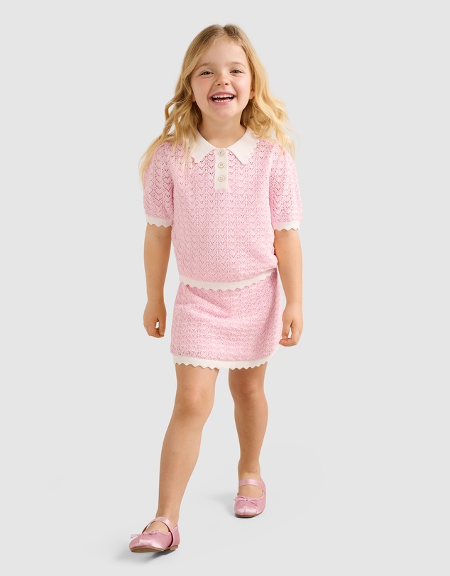 Forever New Girls - Connie Girls Scallop Knitted Top