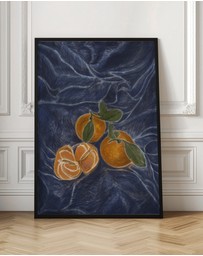 Olive et Oriel - KH Studio - The Colors Orange a Blue by Karla Hyman Art Print