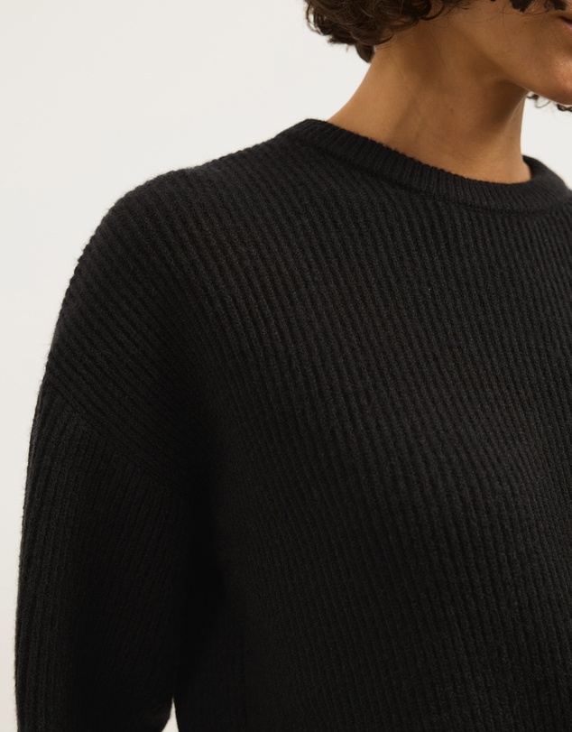 Atmos&Here - Rory Button Detail Crew Neck Jumper