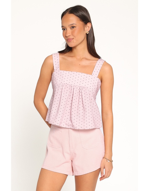 Petal & Pup - Bronti Top - Pink Dot