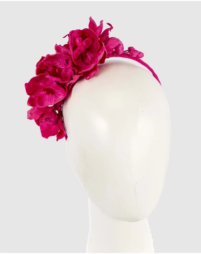 Max Alexander - Fuchsia Orchid Flower Fascinator