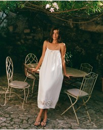 Peony - Embroidered Midi Dress