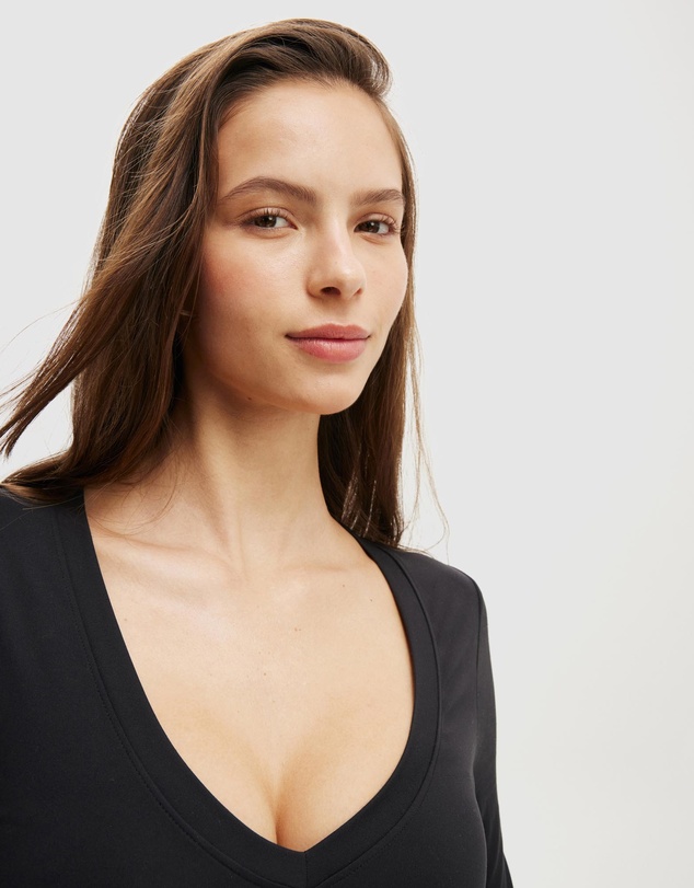 Cotton On Body Active - Ultra Soft Plunge Front LS Top
