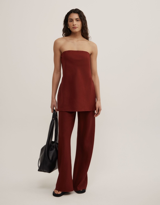 Witchery - Linen Strapless Top