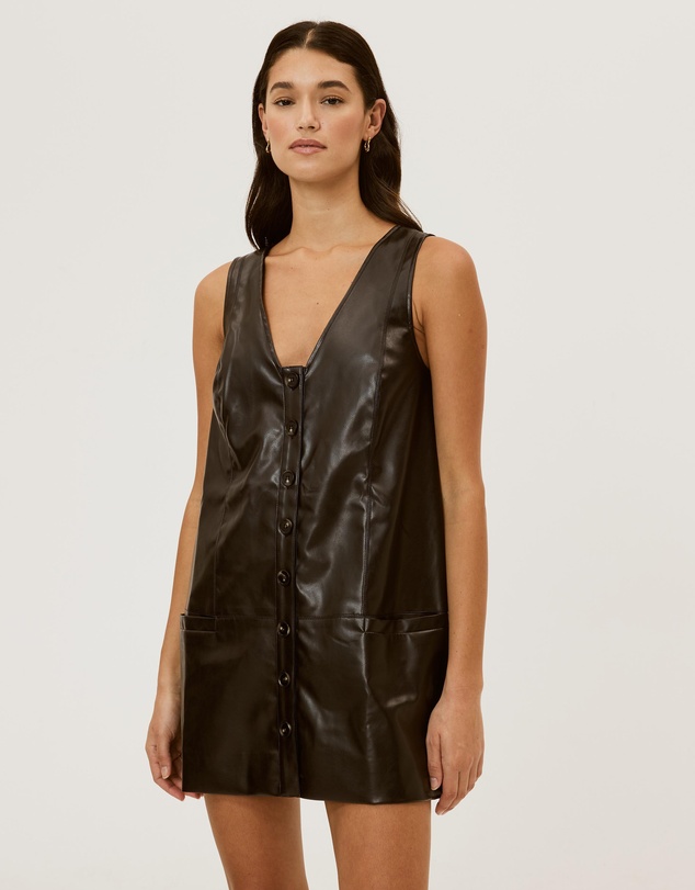 Calli - Lilly Pu Mini Dress