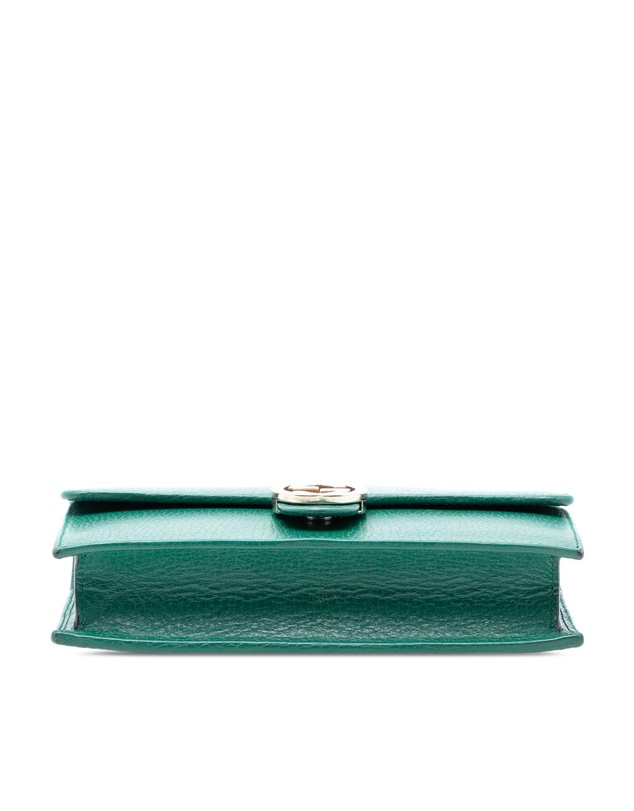 Pre-Loved by Azura Reborn - Pre-Loved Interlocking G Dollar Calfskin Wallet on Chain
