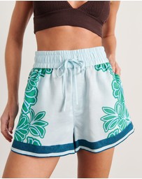 Jag - Flora Striped Short