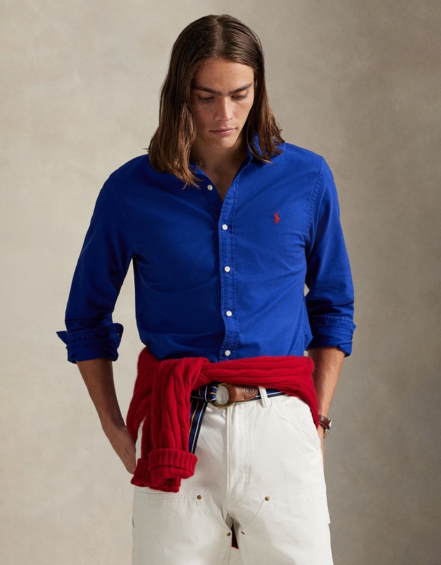Polo Ralph Lauren - Custom Fit Garment-Dyed Oxford Shirt - ICONIC EXCLUSIVE