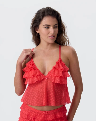 Bras N Things - Priscilla Cami - Light Red