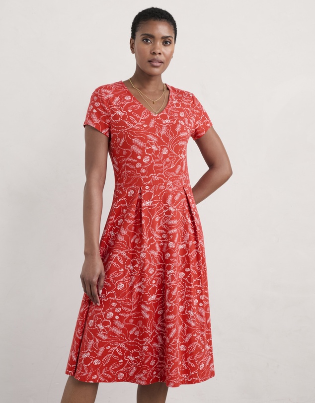 Seasalt - Seasalt Cornwall Red Pier View Dress