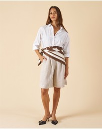 CAMIXA - Bermuda Linen Shorts Jorts