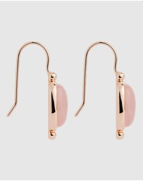 Najo - Fleur Rose Gold Rose Quartz Earrings