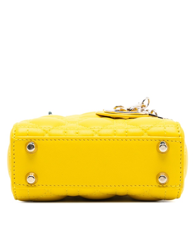 Pre-Loved by Azura Reborn - Pre-Loved Micro Lambskin Cannage Lady Dior