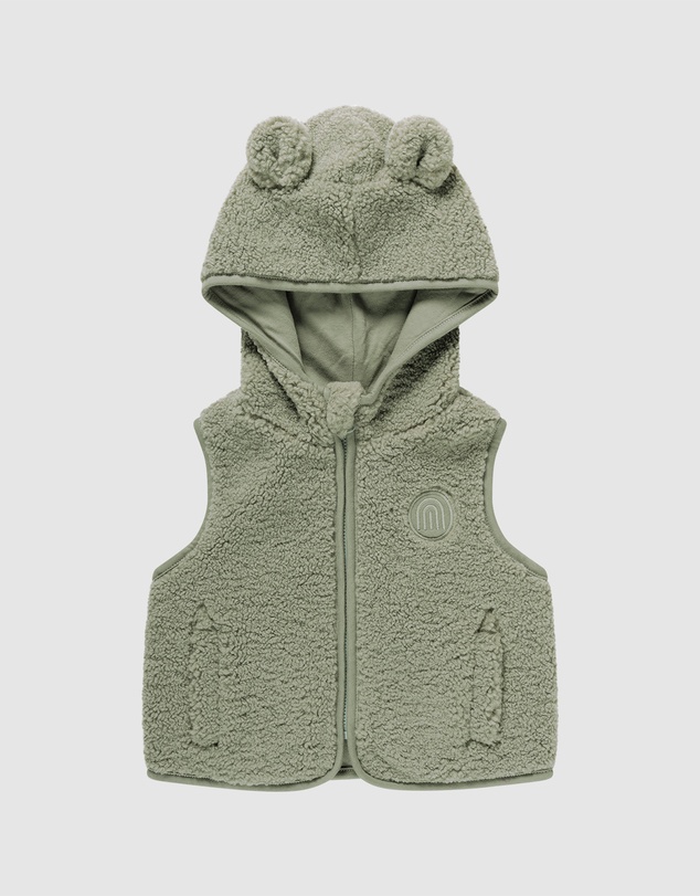 Kynd Baby - Sherpa Vest in Olive
