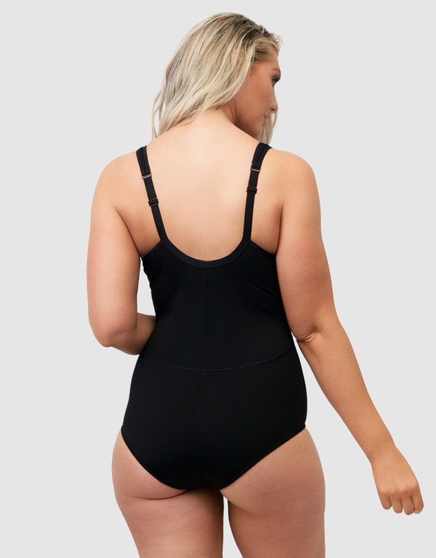 Naturana - Wirefree Opaque Shaping Bodysuit With Mesh