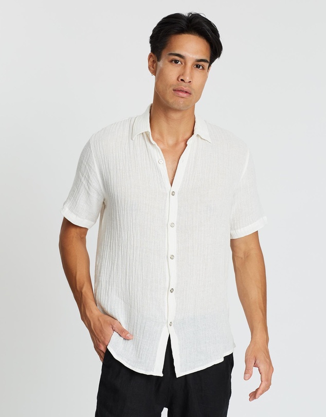 Merlino Street - Linen Rami Button-Up Shirt