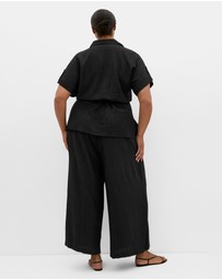 City Chic - Plus size Aria Relaxed Wide Leg Pant - black