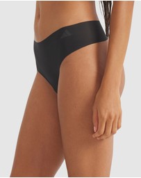 adidas Sportswear - 3 Pack Active Micro Flex High Waist Thong Underwear