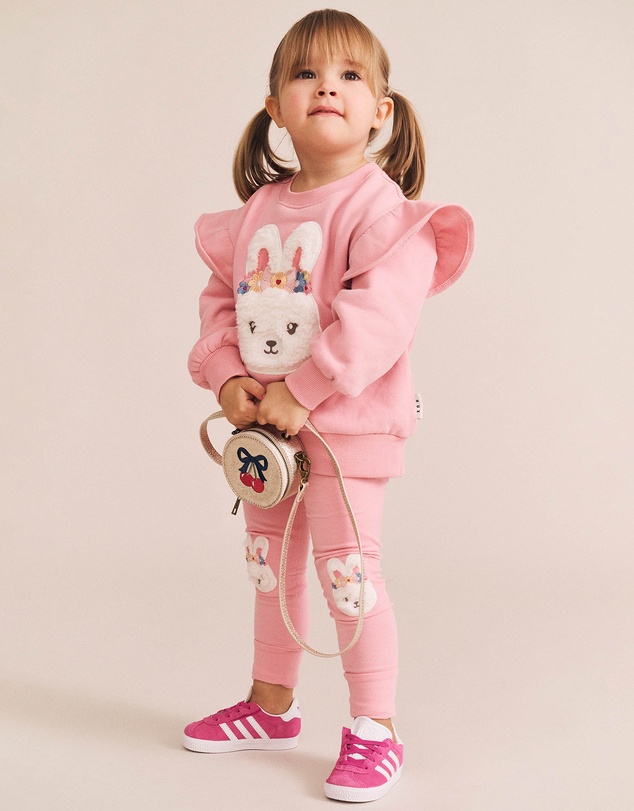 Huxbaby - Flower Field Bunny Leggings - Babies-Kids
