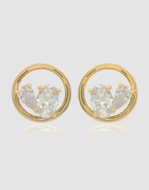Georgini - Georgini Chic Noel Toi Et Moi Circle Earrings Gold