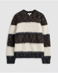 COS - Colour-Block Mohair Crew-Neck Jumper