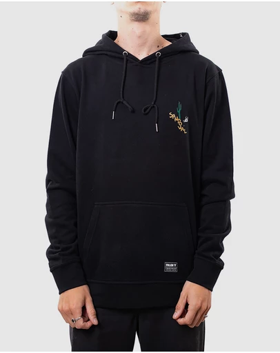 Fallen Footwear - Fallen Footwear Men Hoodie Tommy Sandoval Jumper Regular Fit Black/Yellow