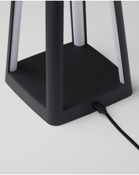 Lexon - Lexon Lantern Portable Lamp With Built-In Wireless Charger - Black
