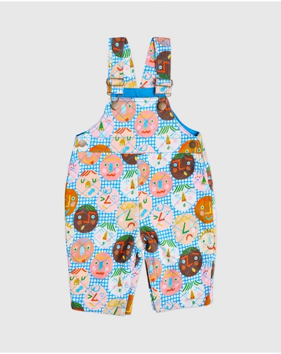 Kip&Co - Cheer Up Baby Organic Cotton Quilted Fleece Overalls - Babies