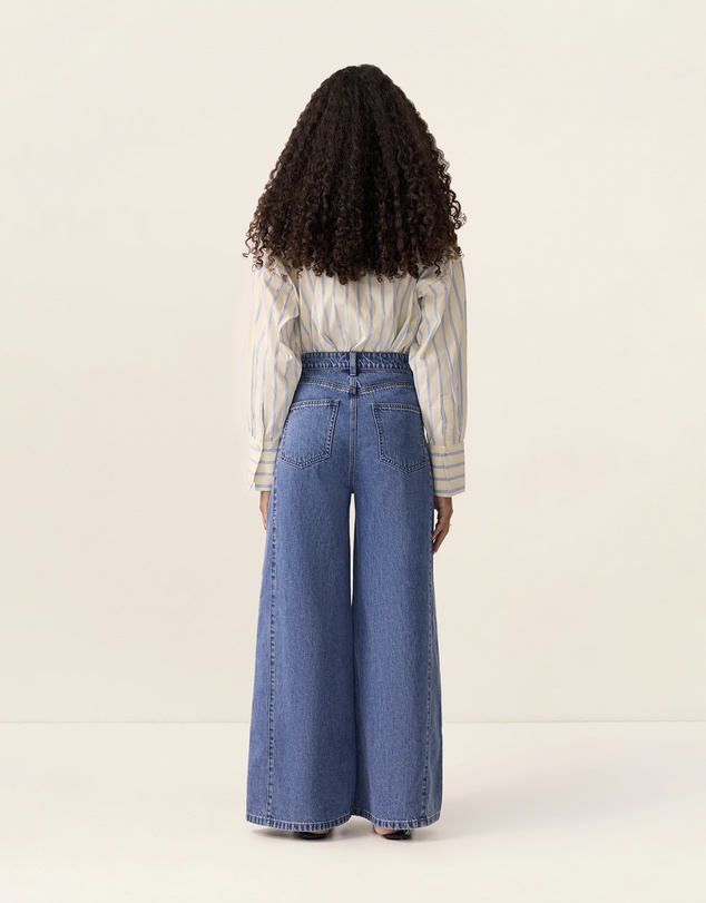 MOS The Label - Elma Denim Wide Leg Pants