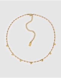 Arms Of Eve - Natalia Gold Necklace - Peony