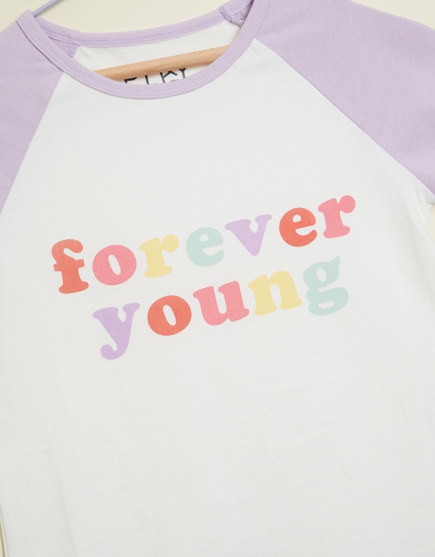 PLAY etc - Forever Young Ringer Tee - Kids-Teens