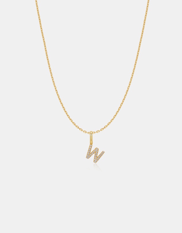 Ania Haie - Ania Haie Gold Letter W Initial Necklace
