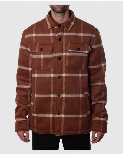 Fallen Footwear - Mens Lamb Jacket Brown