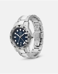 Daniel Wellington - Iconic GMT Link 40mm Brushed Bezel