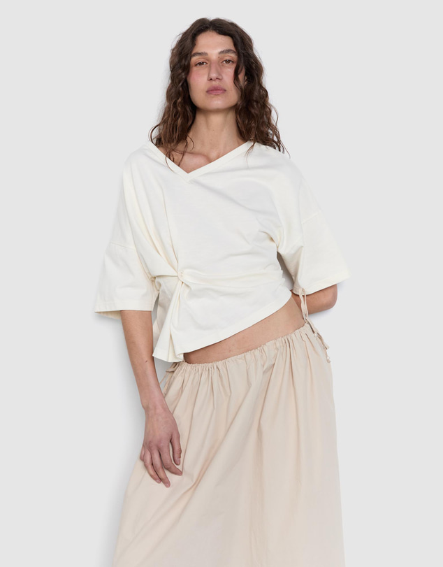 Pinky & Kamal - Button Wrap T-Shirt