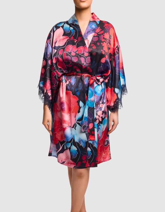 Sainted Sisters - Scarlett Silk Kimono