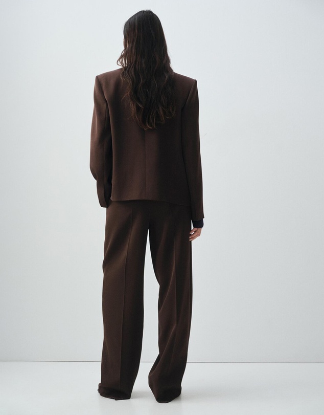 M.N.G - Straight Mid-Rise Suit Trousers