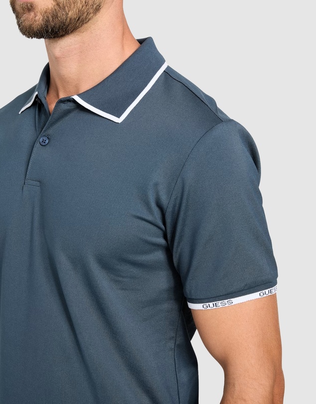 GUESS - Eco Paul Pique Tipping Polo Shirt