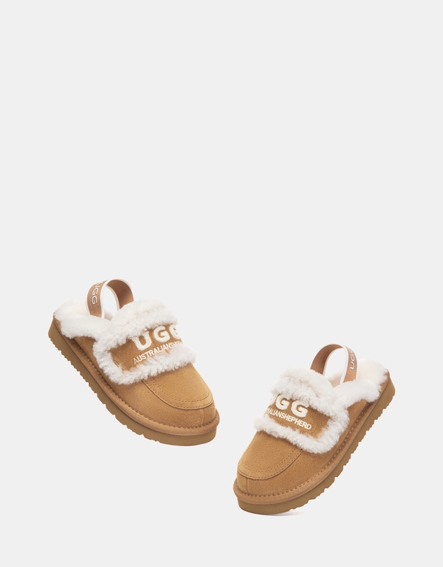 EVERAU - Australian Shepherd Ugg Rilee Kids Cow Suede Upper House Shoes